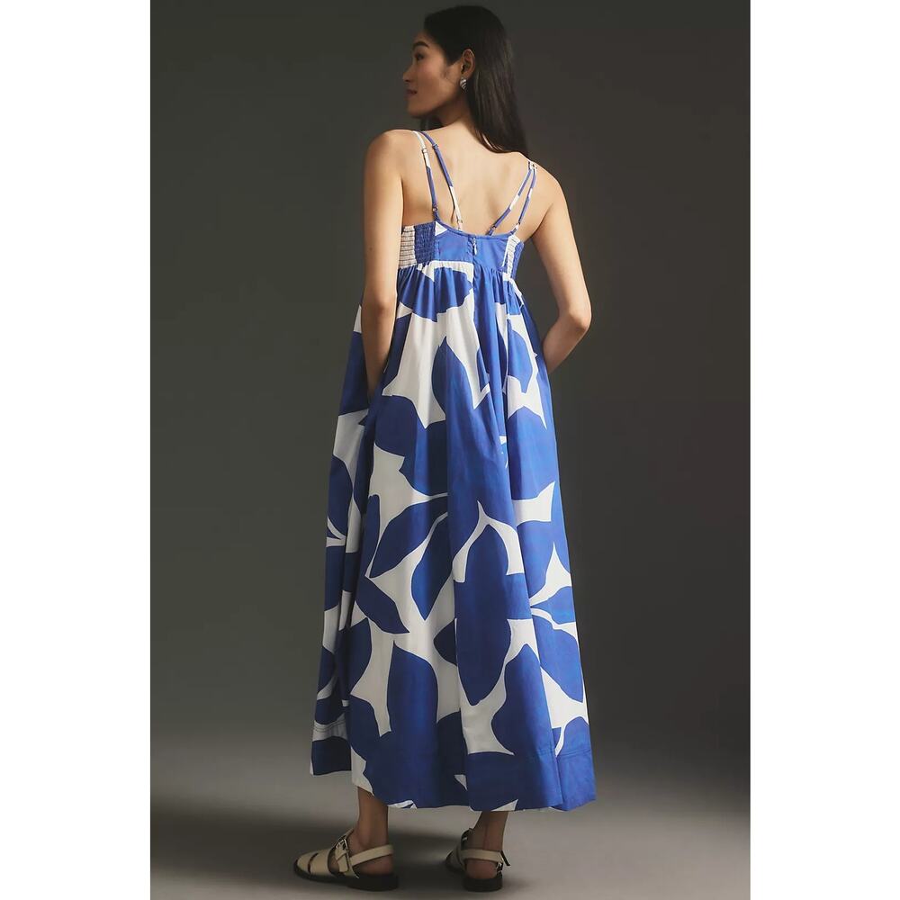 Anthropologie Printed Babydoll Smock Maxi Dress NWT - Picture 2 of 7